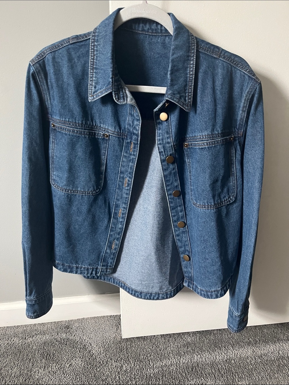 Classic Women's Denim Jacket - Blue